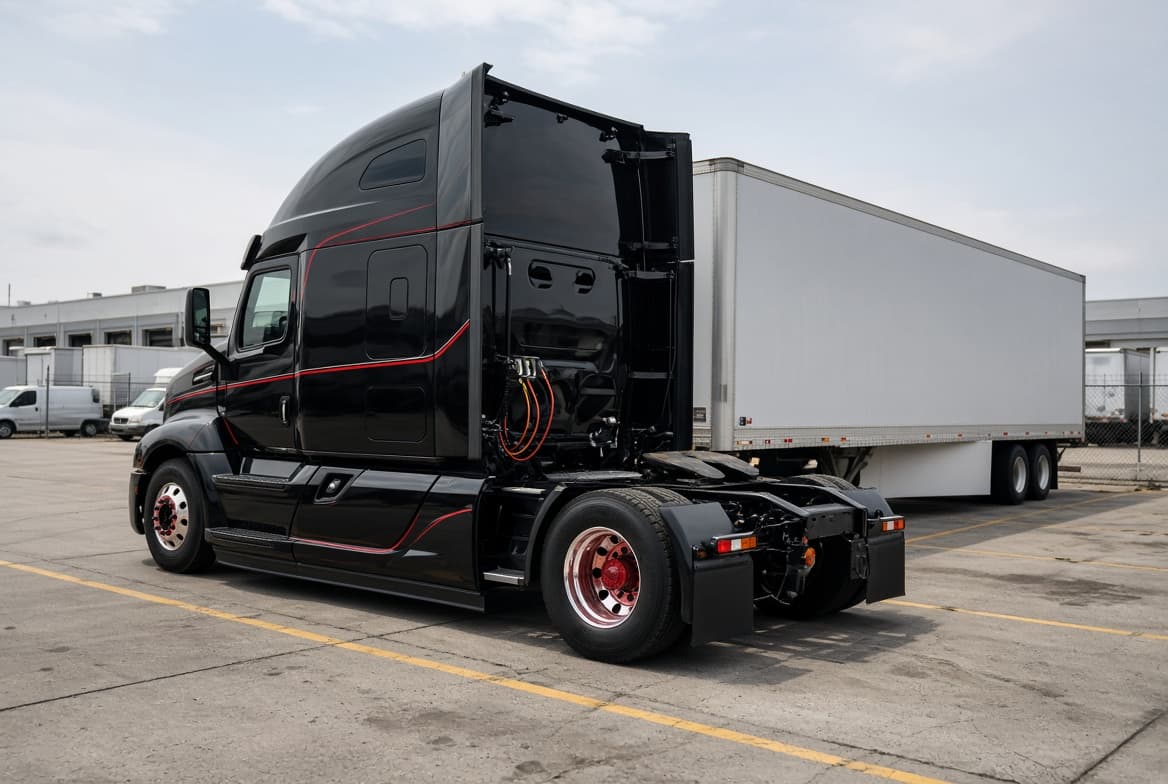 A Baloch Trucking LLC tractor unit
